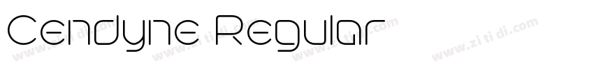 Cendyne Regular字体转换